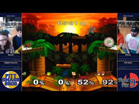 Bambi & Digital Cannon vs Kalvar & Fat Goku - Melee Doubles - Fight Pitt 9
