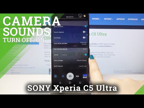 How to Enable/Disable Camera Sound in SONY Xperia C5 Ultra – Manage Camera Sounds