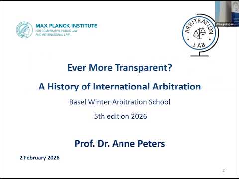 Ever More Transparent? A History of International Arbitration