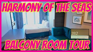 HARMONY OF THE SEAS BALCONY ROOM TOUR | ROOM 10282 | ROYAL CARIBBEAN