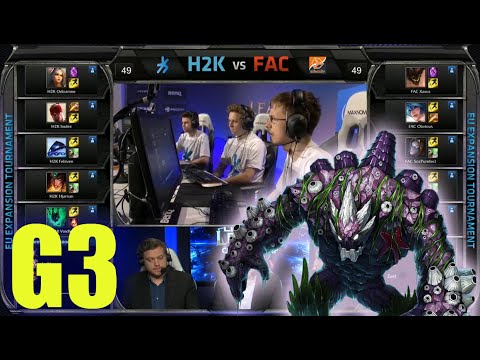 H2k Gaming vs n!faculty | Game 3 Round 3 EU LCS Expansion Tournament | H2K vs FAC G3 50FPS