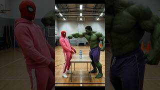 Spider-Man vs Hulk 💥 Bottle Challenge – Who is Strongest? | #spiderman #hulk #bottleflip #shorts