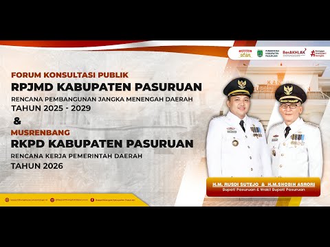 FORUM KOMUNIKASI PUBLIK RPJMD 2025 - 2029 & MUSRENBANG KAB. PASURUAN 2025
