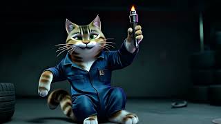 Caffeine + cat = turbo mode 😼⚙️💨 #mechaniccat #CaffeinatedChaos #zoomies #FastFurrious #CatTok