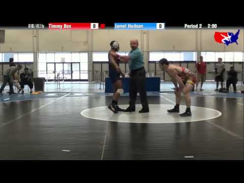 Timmy Box vs. Jamel Hudson at 2013 Junior Nationals - FILA - FS
