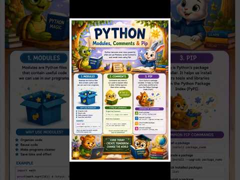 Coding Thursday %e2%80%93 Python Modules Comments Pip Python For Beginners Python Viral Pythontricks