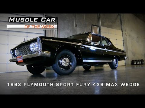 1963 Plymouth Sport Fury 426 Max Wedge Muscle Car Of The Week Video #60
