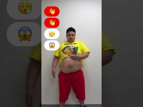 【TikTok100万再生】120Kgデブのドンドンするリアクション