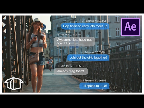 Make iPhone Text imessage Effect - Adobe After Effects