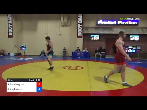 2018 Marine Corps US Open/UWW Junior Freestyle 86 Con 32 #2 - Nick Sundberg (WWC) Vs. Barrett Hugh