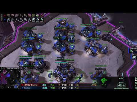 Starcraft 2 - TvZ - Semper vs Cham on Neon Violet Square