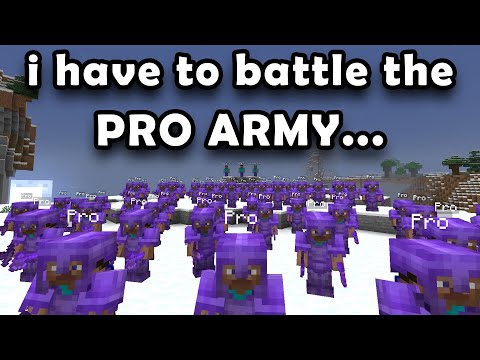 ULTIMATE Minecraft WAR: Evbo vs. PROS!