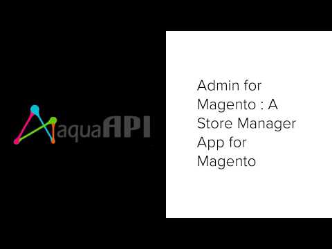 Magento Mobile Admin - Zero in video