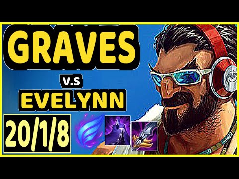 BABIP (GRAVES) vs EVELYNN - 20/1/8 KDA JUNGLE GAMEPLAY - OC Ranked DIAMOND