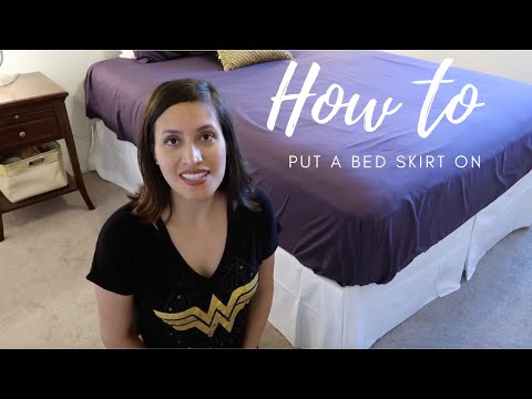 YouTube video about: How to keep bed skirt in place?