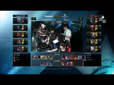 KOO vs LZ Game 2 Highlights - KOO TIGERS vs LONGZHU IM - Week 8 LCK Champions Korea Summer 2015