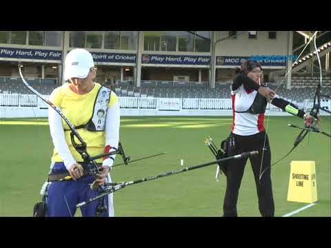 Asmat Diasamidze v Kateryna Palekha – recurve women’s 1st round | London 2012 Olympic Test Event