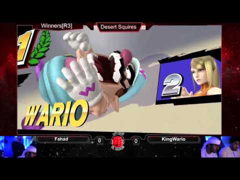 Desert Squires SSB4: King Wario (Wario) vs Fahad (ZSS) - WR3