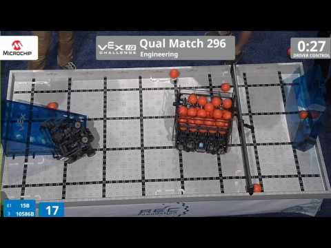 VEX Worlds 2016 - VEXIQ Elementary School - Engineering - Qual 296 (15B 10586B) 165
