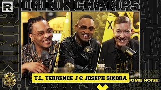T.I., Terrence J and Joseph Sikora On New Movie 'Fear', Nipsey, YSL's RICO & More | Drink Champs
