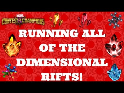 RUNNING ALL OF THE DIMENSIONAL RIFTS! | Marvel Contest of Champions