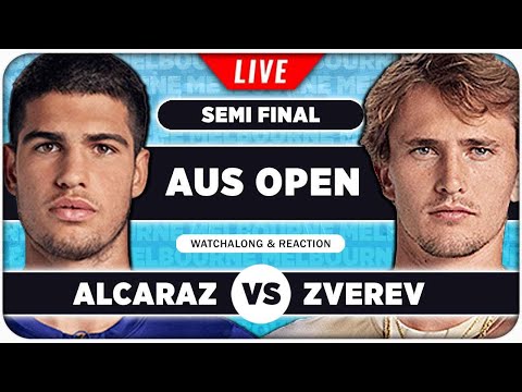 ALCARAZ vs ZVEREV • Australian Open 2026 SF • LIVE Tennis Watchalong