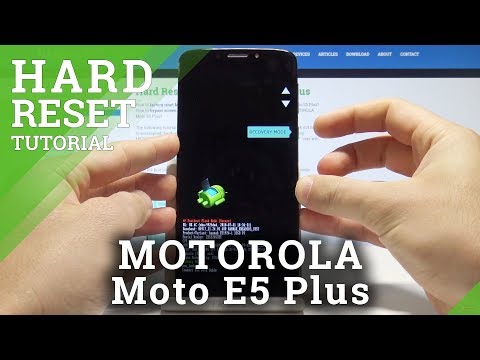 How to Hard Reset MOTOROLA Moto E5 Plus - Master Reset / Bypass Screen Lock