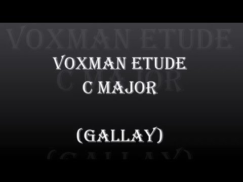 Voxman Etude; C Major, Gallay