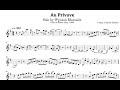 Au Privave | Wynton Marsalis | Transcription