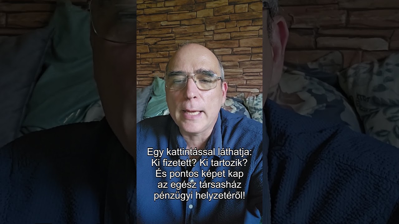 Társasházi folyószámla lekérdező rendszer bemutatása