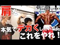 肩を本気でデカくしたい人がやるべき丸みとリア2種目の筋トレ!大橋源紀が有料級のポイントを徹底紹介します!