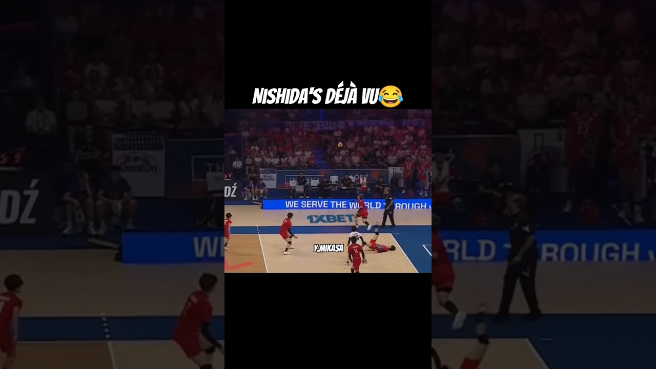 IT HAPPENED AGAIN😂 Yuji Nishida #バスケ #volleyball #石川祐希 #voleibol pallavolo волейбол ran takahashi