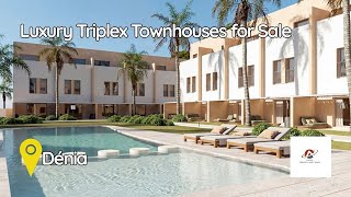 Luxury Triplex Townhouses for Sale in Dénia, Costa Blanca, Spain – Just 250m from the Beach