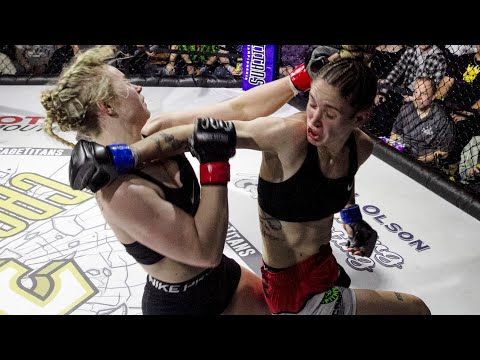 Amanda Ferreira Spinning Backfist KO | #WeAreCageTitans