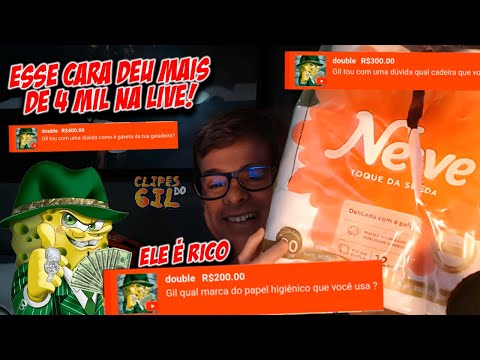 DOUBLE DEU MAIS DE 4 MIL REAIS NA LIVE DO FERNANDO GIL!