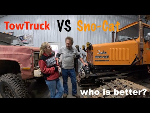 Snow Cat VS Tow Truck for Off Road recovery