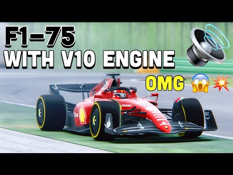 Ferrari F1 2022 with V10 ENGINE - What a BEAST! SCREAMING SOUND 😱 🔊