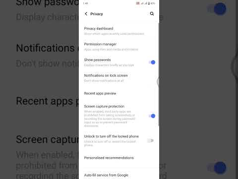 Enable/Disable Pin/Password/Pattern Appearance in Android #short #shorts #shortvideo #shortsfeed