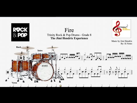 Fire - Jimi Hendrix - Trinity Rock & Pop Drums - Grade 8