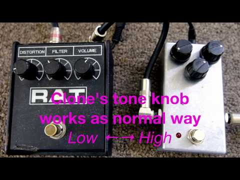 ProCo RAT VS RAT2 / ProCo RAT clone with LM308 op-amp