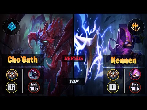 Challenger CHO'GATH [Glacial Augment] (Top) VS  KENNEN - Challenger KR Patch 10.5