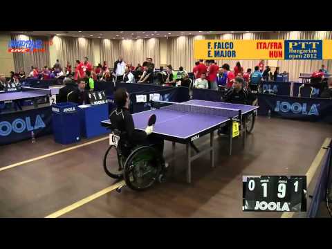 Para Table Tennis Wheelchair team match Falco ITA-FRA vs Major HUN