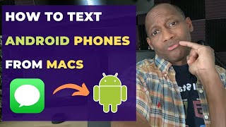 How to text android phones from MacBooks / iPads
