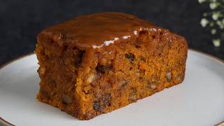 Best Carrot Cake Recipe | Cake that melts in your mouth! Easy Homemade Carrot cake with Toffee glaze