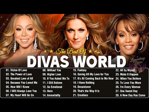 Celine Dion ,Whitney Houston, Mariah Carey, Greatest Hits Full Album - Best Love Songs Playlist #l25