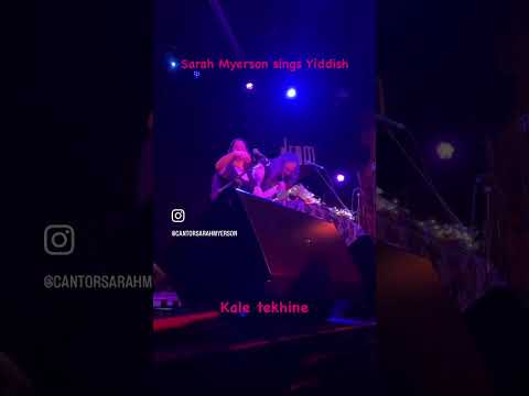 Sarah Myerson sings Yiddish