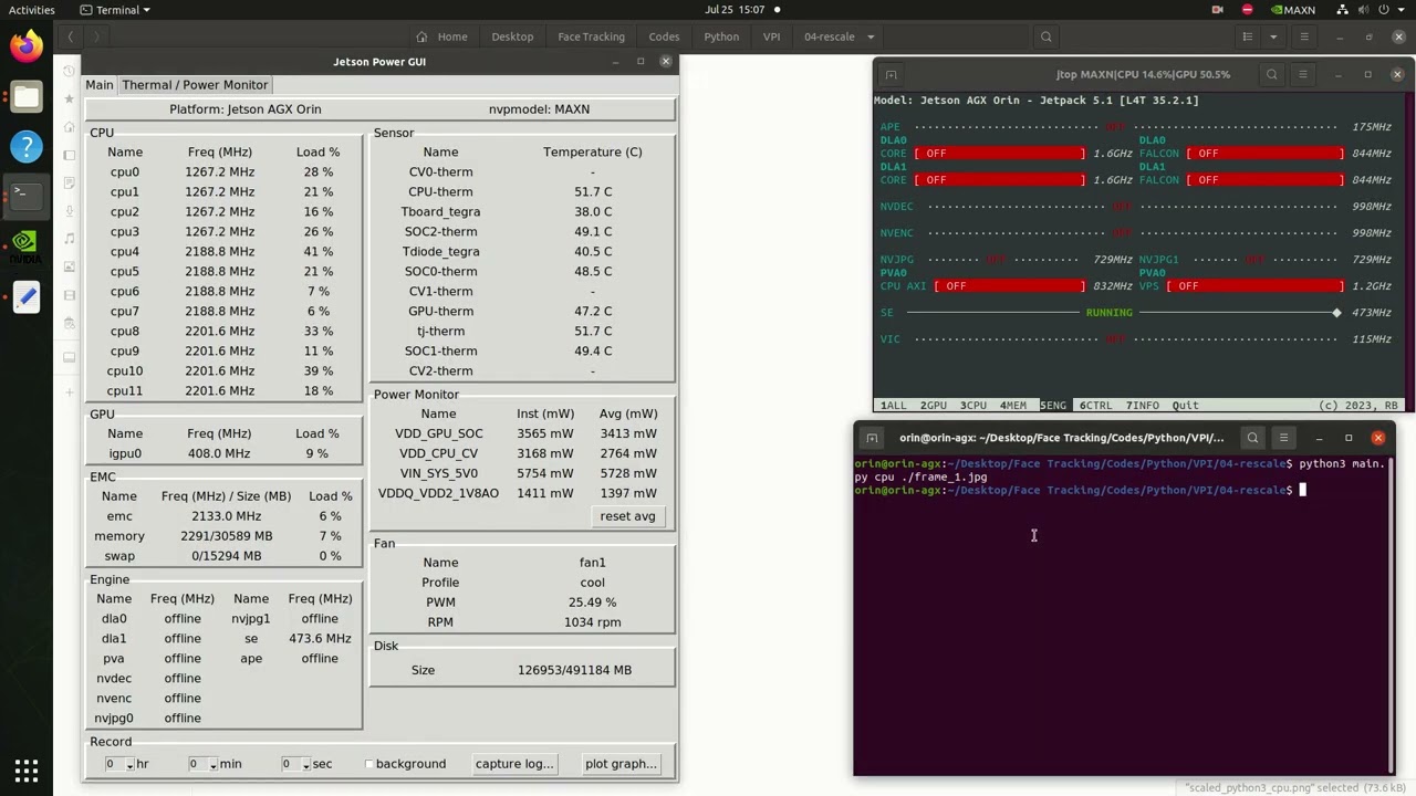 Image rescaling with Nvidia Vision Programming Interface (VPI) using CPU, CUDA and VIC engines