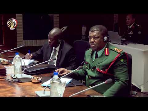 الفريق أول محمد زكى القائد العام للقوات المسلحة يلتقى وزير الدفاع التنزانى.