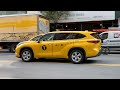 RARE NYC Taxi 2021 Toyota Highlander 3B18 On East 86th Street