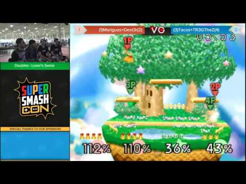 SSC 2016 Smash 64 Doubles - Mariguas & Dext3r Vs. Tacos & TR3GTheZ - SSB64 Losers Semis